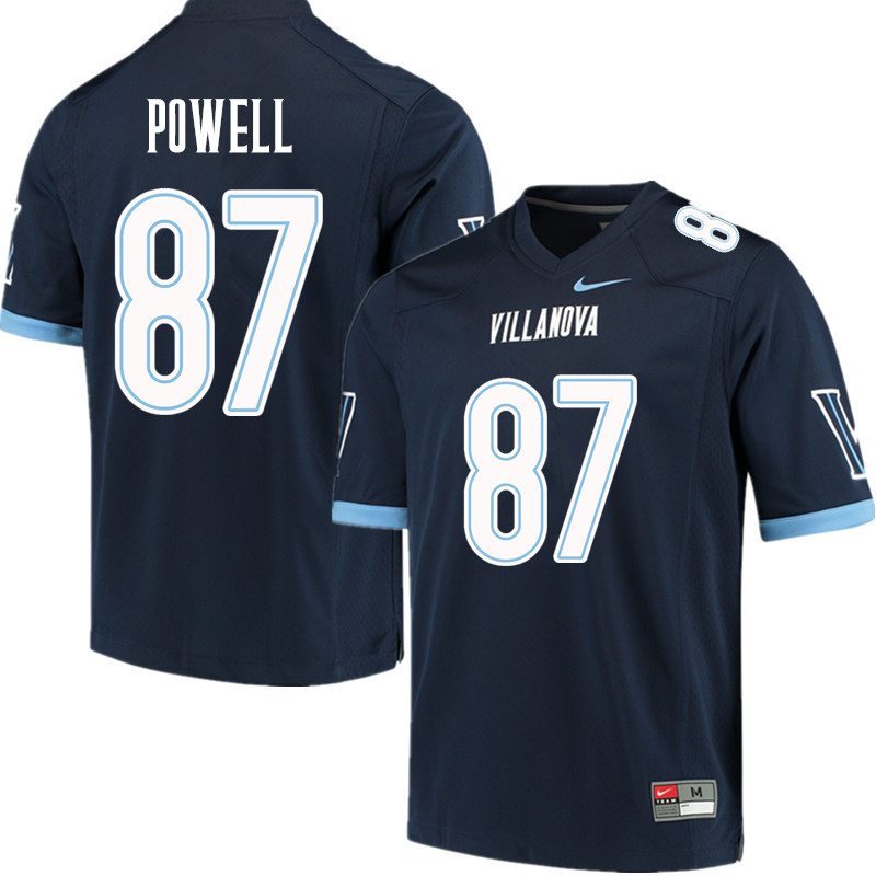 Men #87 Tahj Powell Villanova Wildcats College Football Jerseys Sale-Navy